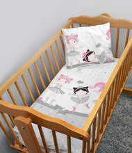 Load image into Gallery viewer, 4 Piece Crib Duvet Quilt Set Baby Bedding With Cover Fits Cradle Basket Pram - babycomfort.co.uk