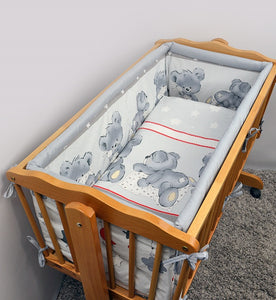 Crib All Round Padded Thick Bumper 260 cm, 90x40 cm Crib Size - Mika - babycomfort.co.uk