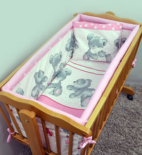 Load image into Gallery viewer, Cotton 5 Piece Crib Baby Bedding Set 90x40 Fits Rocking Cradle - Mika - babycomfort.co.uk