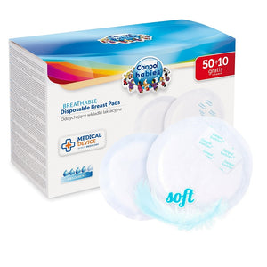 Disposable Nursing Maternity Breast Pads - Soft and Breathable (Pack of 60) - babycomfort.co.uk