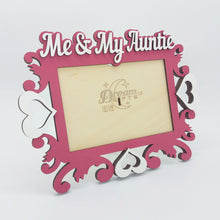 Load image into Gallery viewer, Me &amp; My Auntie Photo Frame Handmade Tabletop Wall Decorative Baby Gift Idea