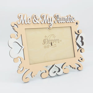 Me & My Auntie Photo Frame Handmade Tabletop Wall Decorative Baby Gift Idea