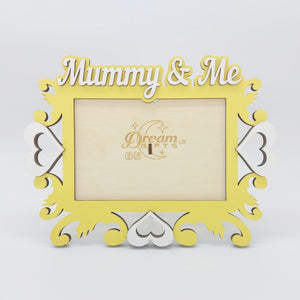 Mummy and Me Photo Frame Handmade Tabletop Wall Decorative Style Baby Gift Idea - babycomfort.co.uk