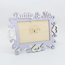 Load image into Gallery viewer, Daddy and Me Photo Frame Handmade Tabletop Wall Decorative Baby Gift Idea - babycomfort.co.uk