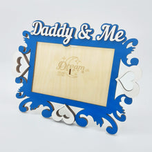 Load image into Gallery viewer, Daddy and Me Photo Frame Handmade Tabletop Wall Decorative Baby Gift Idea - babycomfort.co.uk