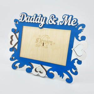 Daddy and Me Photo Frame Handmade Tabletop Wall Decorative Baby Gift Idea - babycomfort.co.uk