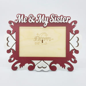 Me & My Sister Photo Frame Handmade Tabletop Wall Decorative Baby Gift Idea