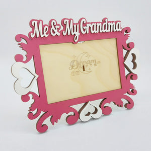 Me & My Grandma Photo Frame Handmade Tabletop Wall Decorative Baby Gift Idea