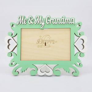Me & My Grandma Photo Frame Handmade Tabletop Wall Decorative Baby Gift Idea