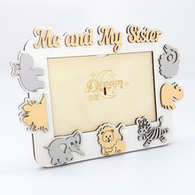 Load image into Gallery viewer, Me And My Sister Photo Frame Handmade Tabletop Wall Decorative Baby Gift Idea - babycomfort.co.uk