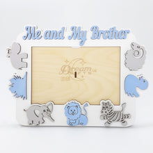 Load image into Gallery viewer, Me And My Brother Photo Frame Handmade Tabletop Wall Decorative Baby Gift Idea - babycomfort.co.uk