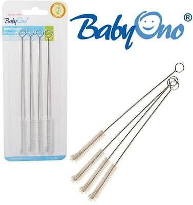 4 PACK CLEANING BRUSH FOR TUBES AND STRAW, BABY BOTTLE CLEANER - babycomfort.co.uk
