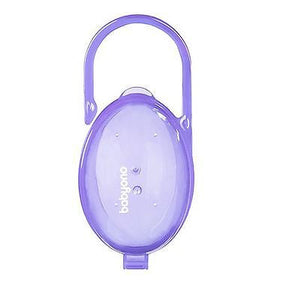 Baby Dummy Soother Pacifier Portable Travel Case Storage Box - Violet - babycomfort.co.uk