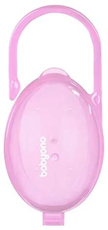Baby Dummy Soother Pacifier Portable Travel Case Storage Box - Pink - babycomfort.co.uk