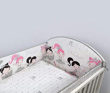 Load image into Gallery viewer, All Round Cot, Cot bed Bumper 4 Sided Pads with Pattern or Plain - babycomfort.co.uk