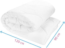 Load image into Gallery viewer, Nursery Duvet Filling Quilt Baby Toddler for Cot Bed / 120x90 cm / Plain White - babycomfort.co.uk