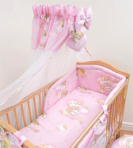 7 Piece Baby Bedding Set / Pillowcase / Duvet / Quilt Cover / Bumper / Canopy - babycomfort.co.uk
