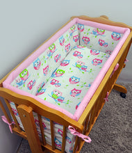 Load image into Gallery viewer, Large Padded Crib Bumper 260cm Long To Fit Regular Crib / Cradle 90x40 cm - babycomfort.co.uk