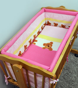 Large Padded Crib Bumper 260cm Long To Fit Regular Crib / Cradle 90x40 cm - babycomfort.co.uk