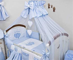 Stunning Baby Canopy Mosquito Net 480cm + Floor Stand Holder Fits Cot Bed Heart - babycomfort.co.uk