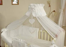 Load image into Gallery viewer, Stunning Baby Canopy Mosquito Net 480cm + Floor Stand Holder Fits Cot Bed Heart - babycomfort.co.uk