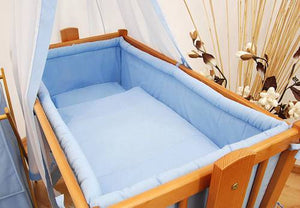 Large Padded Crib Bumper 260cm Long To Fit Regular Crib / Cradle 90x40 - Plain - babycomfort.co.uk