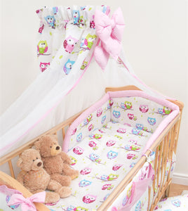 Chiffon Canopy Drape Mosquito Net + Holder Fits Baby Nursery Cot Bed - babycomfort.co.uk