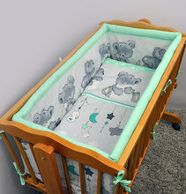 Load image into Gallery viewer, Crib All Round Padded Thick Bumper 260 cm, 90x40 cm Crib Size - Mika - babycomfort.co.uk