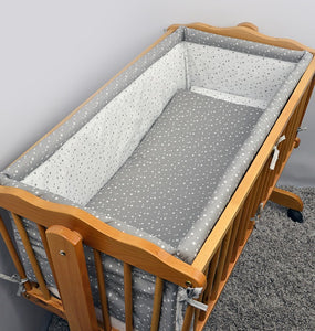 Large Padded Crib Bumper 260cm Long To Fit Regular Crib / Cradle 90x40 cm - babycomfort.co.uk