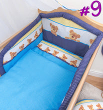 Load image into Gallery viewer, 3 Pcs Piece Nursery Baby Bedding / Duvet Set Padded Safety Cot Bed Bumper - babycomfort.co.uk