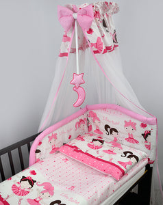 12 Piece Cot Bedding Set with Padded Safety Bumper Fits Cot 120x60cm or Cot Bed 140x70cm - babycomfort.co.uk