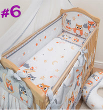 Load image into Gallery viewer, 5 Piece Baby Bedding Set Nursery Cot Cot Bed Long All Round Padded Bumper - babycomfort.co.uk