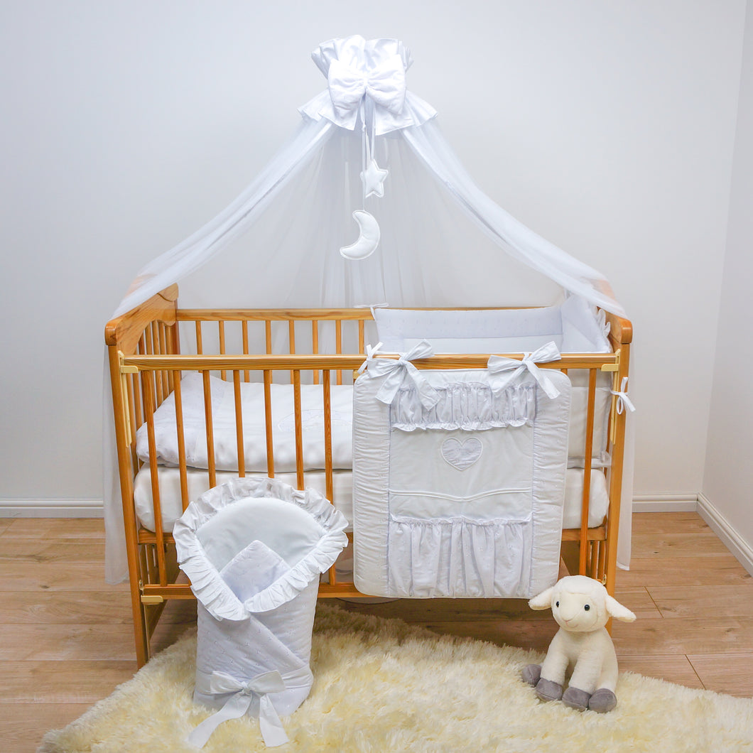 15 Pcs Baby Bedding Set Cot Tidy Sleeping Wrap Fits Cot Cot Bed Moon - babycomfort.co.uk