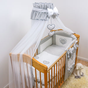 Cot Bed Bedding Set 3, 5, 6, 10, 15 Piece Duvet Bumper Canopy Holder - babycomfort.co.uk