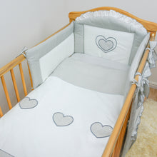 Load image into Gallery viewer, Cot Bed Bedding Set 3, 5, 6, 10, 15 Piece Duvet Bumper Canopy Holder - babycomfort.co.uk