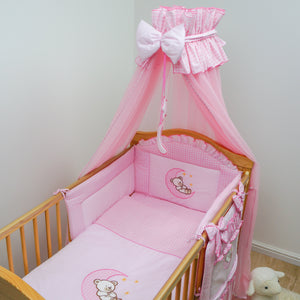 ROUND CROWN NURSERY CANOPY / NO OR WITH HOLDER, ROD TYPE TO CHOOSE - babycomfort.co.uk