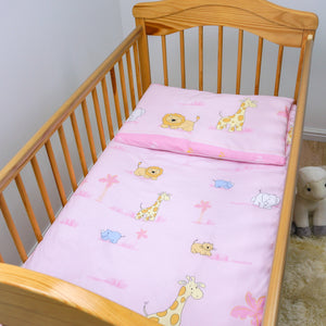 4 Piece Pcs Duvet & Pillow + Cover Set Baby Quilt Bedding to fit Cot Cot Bed - babycomfort.co.uk