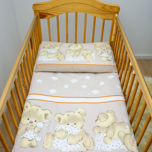 2 Pcs Cot Bed Bedding Set - 135x100cm Duvet Cover & Pillowcase - Mika - babycomfort.co.uk