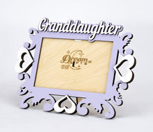 Load image into Gallery viewer, Granddaughter Photo Frame Handmade Tabletop or Wall Decorative Baby Gift Idea - babycomfort.co.uk