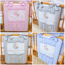 Load image into Gallery viewer, Cot Tidy / Organiser 4 Pockets Baby Nursery Cot Cot Bed Bedding - Moon - babycomfort.co.uk