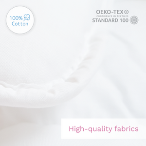 Quilted Duvet & Pillow Set / Crib, Cot, Cot Bed, Junior Bed / Little Hearts - babycomfort.co.uk