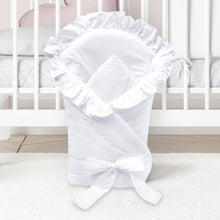 Load image into Gallery viewer, Newborn Baby Soft Swaddle Wrap 0-3 months / Swaddling Blanket / Duvet - Plain Check - babycomfort.co.uk