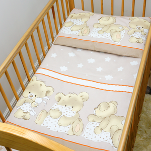2 Pcs Kids Duvet Cover Pillowcase Bedding Set For Crib Pram Cot Bed 100% Cotton - babycomfort.co.uk