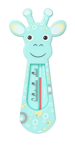 Baby Safe Bath Thermometre Float Floating Water Temperature - Giraffe Turquoise - babycomfort.co.uk