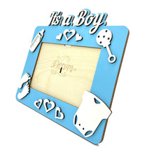 Load image into Gallery viewer, It&#39;s A Boy Baby Wooden Photo Frame Handmade for Tabletop or Wall Decorative Gift - babycomfort.co.uk