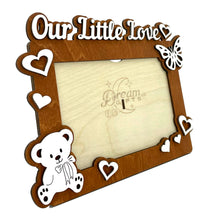 Load image into Gallery viewer, Our Little Love Baby Wooden Photo Frame Handmade Tabletop Wall Decorative Gift - babycomfort.co.uk