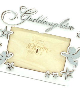 Goddaugher Baby Wooden Handmade Photo Frame Tabletop or Wall Decorative Gift - babycomfort.co.uk