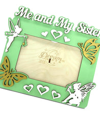 Load image into Gallery viewer, Me and My Sister Baby Wooden Photo Frame Handmade Tabletop Wall Decorative Gift - babycomfort.co.uk