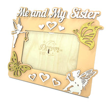Load image into Gallery viewer, Me and My Sister Baby Wooden Photo Frame Handmade Tabletop Wall Decorative Gift - babycomfort.co.uk