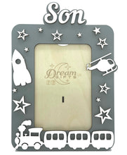 Load image into Gallery viewer, Son Baby Wooden Photo Frame Handmade for Tabletop Wall Decorative Gift Idea - babycomfort.co.uk